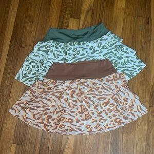 Aerie Animal Print Athletic Skirts
